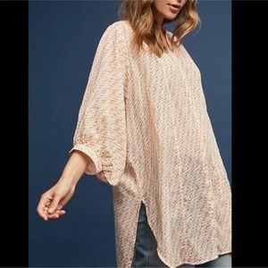 Anthropologie Maeve Lena Yarn Dyer Oversized Tunic